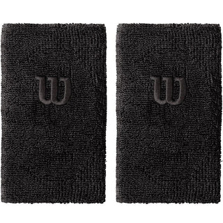 Wilson Wristbands Svart 2-Pack