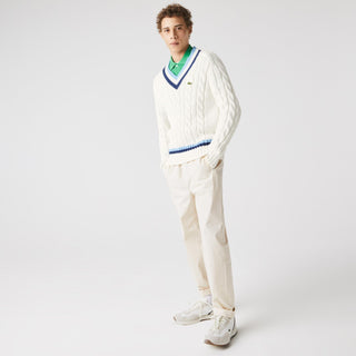 Lacoste Knitted Striped Genser - Mastersport.no