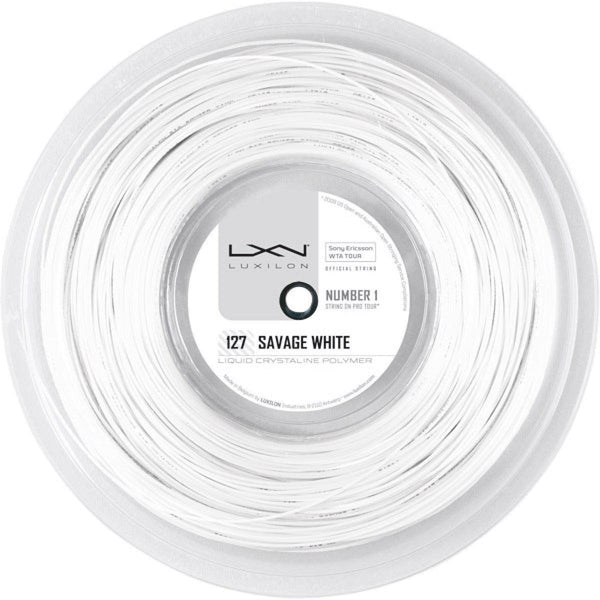 Luxilon Savage White 200m - Mastersport.no